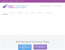 Tablet Screenshot of kingstoninsurance.ca